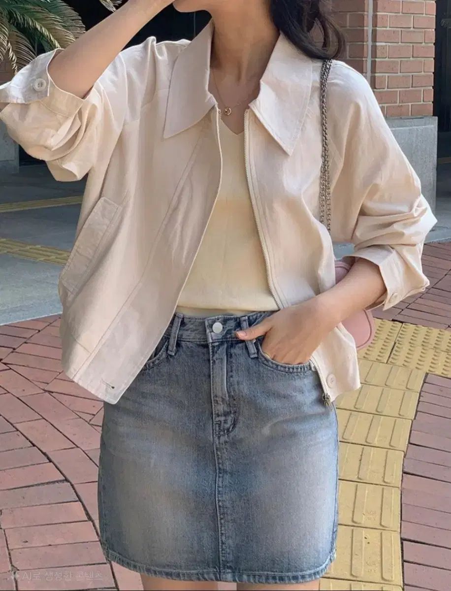 ably エイブリー MADE リジー ジップアップ ブルゾン ジャケット