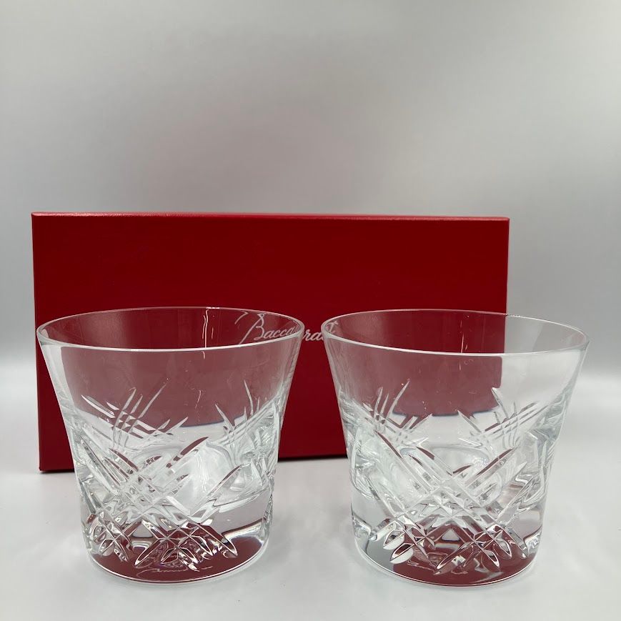 Baccarat バカラ ロックグラス 2個セットBaccarat バカラ クリスタル 