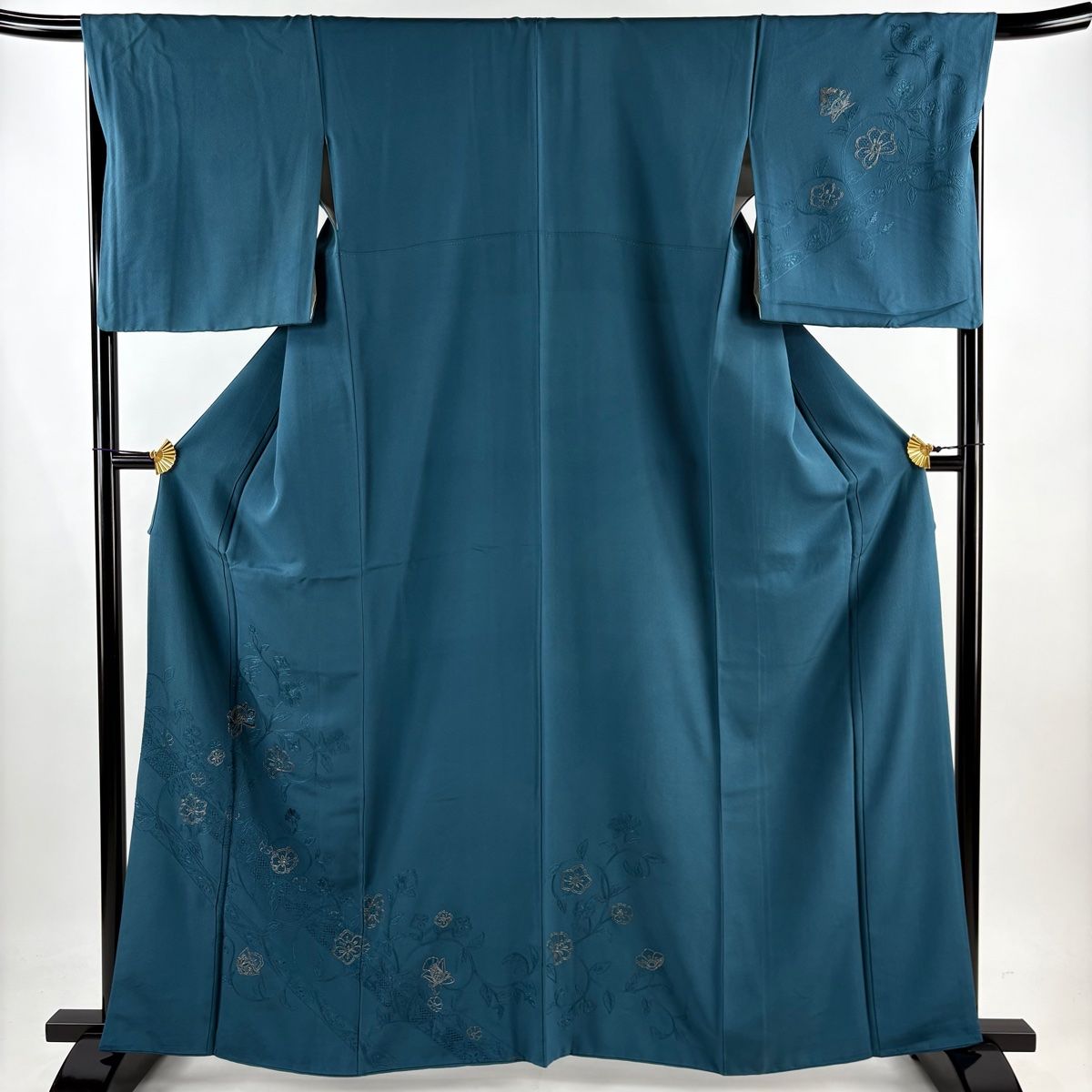 ★専用★未使用品 訪問着 薄い青緑 雀 スズメ 身丈155cm 裄丈63cm 袷 ☆専用☆未使用品 訪問着 薄い青緑 雀 スズメ 身丈155cm 裄丈