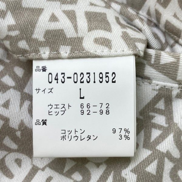 新品 セントアンドリュース イングリッシュ総柄 ストレッチ パンツ 白 M 新品 セントアンドリュース イングリッシュ総柄 ストレッチ