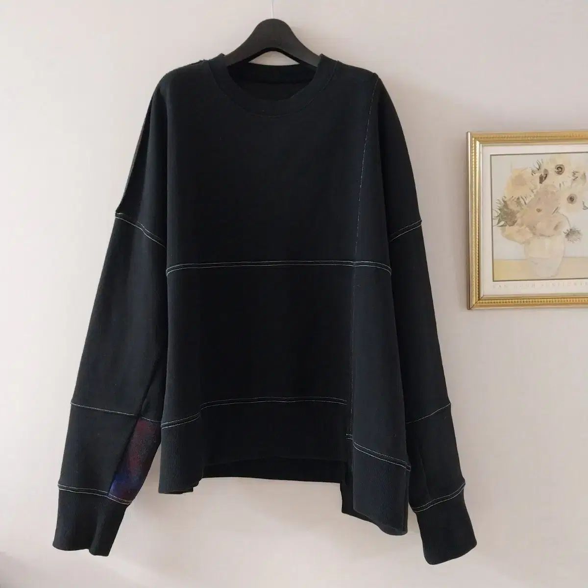 アンダーソンベル CHECK バイカラー スウェット ブラック USTAUSTRALIA_COM_AU