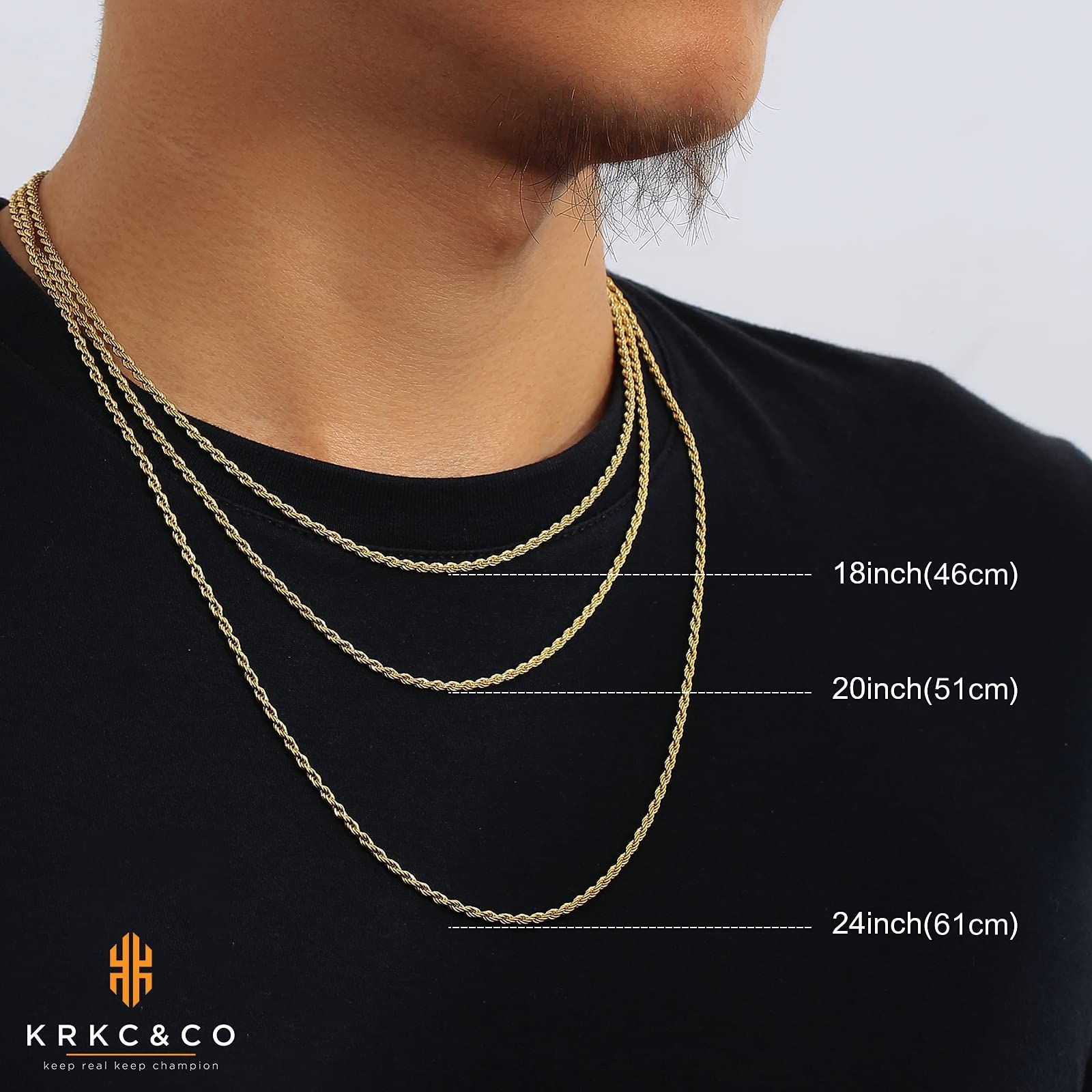 在庫処分】ネックレスチェーンのみ ハワイアンジュエリー 金メッキ