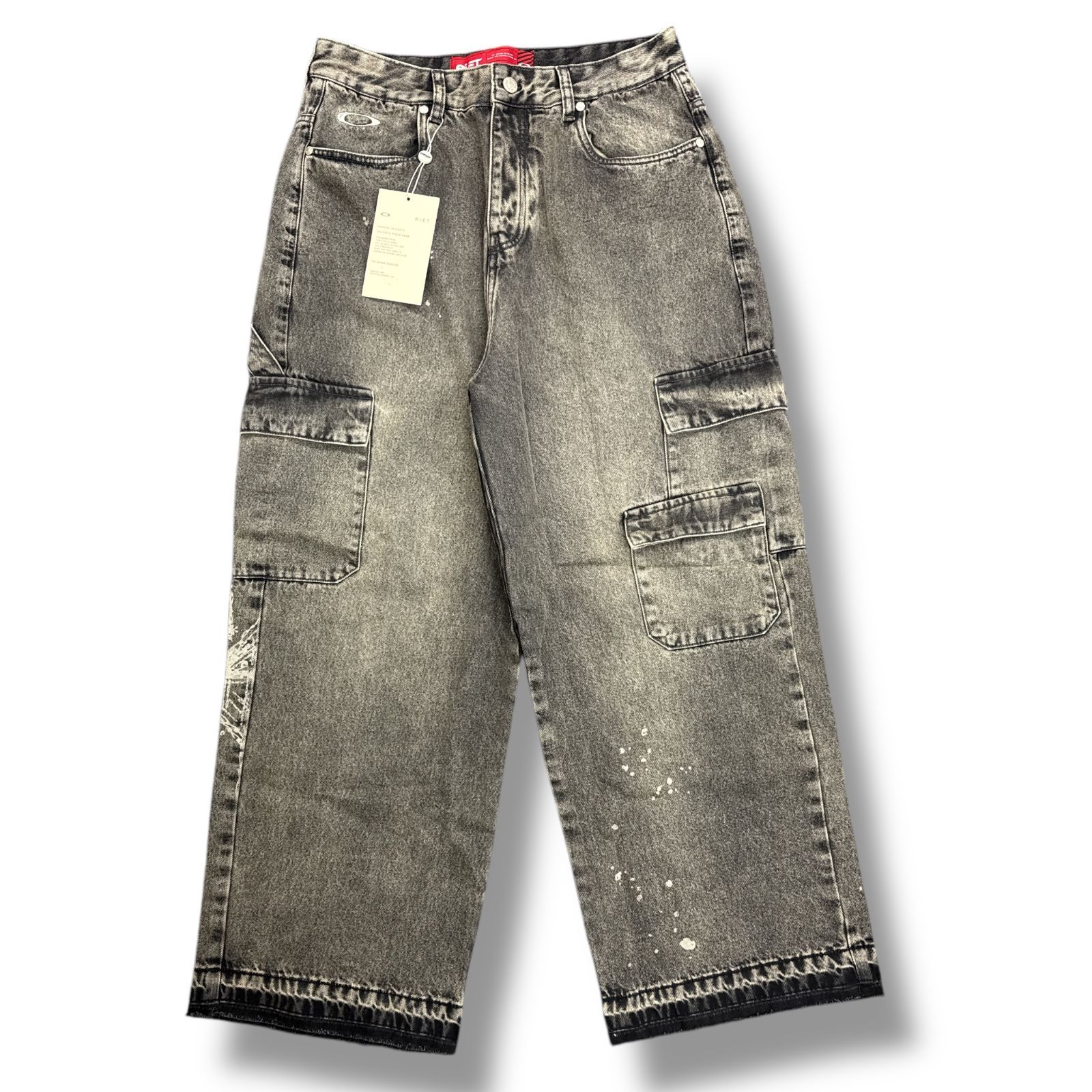 OAKLEY PIET Destressed Denim Pants コラボ カーゴ デニム パンツ ピエト オークリー FOA407025 42　87705A2