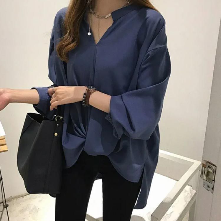 ブラウス シャツ シフォン ツイストネック トップス レディース ブラウス シャツ シフォン ツイストネック トップス レディース
