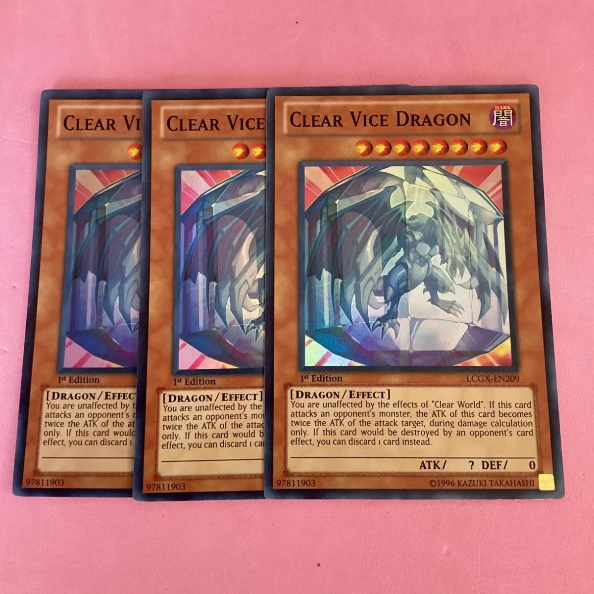 遊戯王英語クリアーバイスドラゴン3枚スーパーレア1st - メルカリ 遊戯王英語クリアーバイスドラゴン3枚スーパーレア1st - メルカリ
