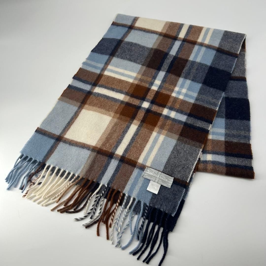 ジョシュアエリス マフラー カシミア マルチ チェック