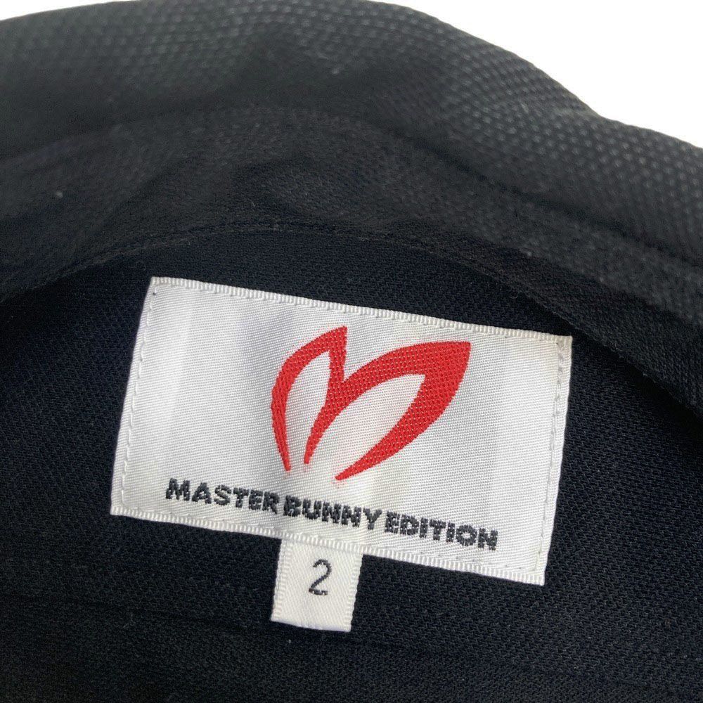 サイズ：2 MASTER BUNNY EDITION マスターバニーエディション BATMAN バットマン 半袖ポロシャツ 10周年  ブラック系 [240101346852] ゴルフウェア レディース ストスト サイズ：2 MASTER BUNNY EDITION マスターバニーエディション
