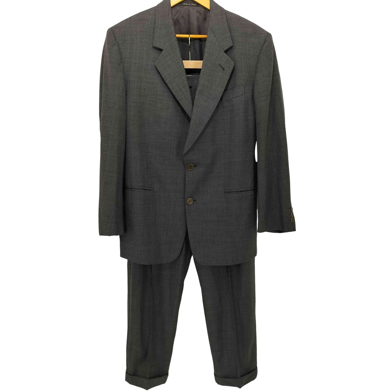 バーニーズニューヨーク BARNEYS NEWYORK MADE IN ITALY 2Bテーラードジャケット セットアップ メンズ 表記無 