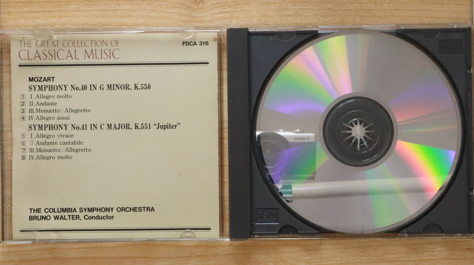中古CD☆モーツァルト/Mozart□ 交響曲 第40番・第41番ジュピター