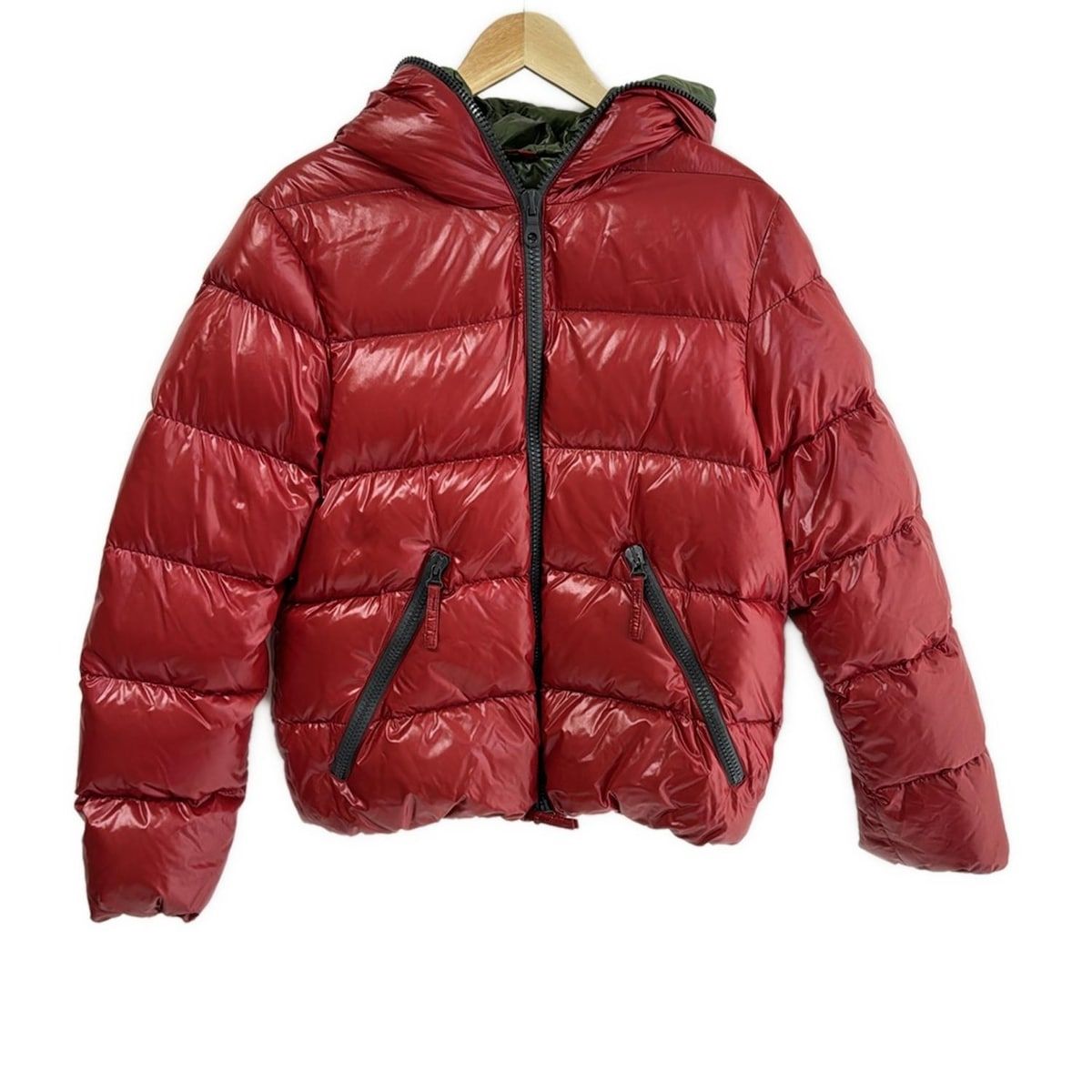 訳アリ・格安ＤＵＶＥＴＩＫＡ薄ダウン・赤サイズ５０ デュベティカ ディオニシオ ダウンジャケット Lサイズ50 赤 レッド アウター
