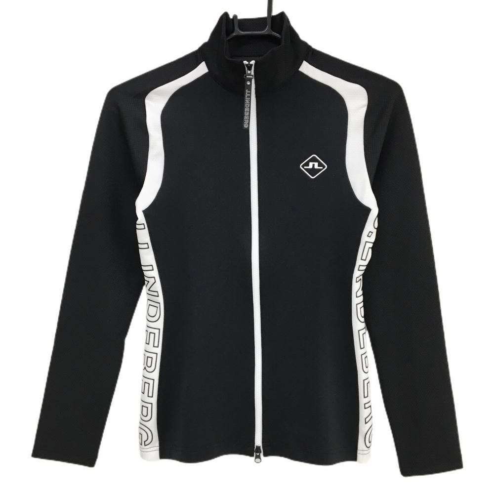 新品】ジェイリンドバーグ ジャケット 黒×白 サイドロゴ ストレッチ
