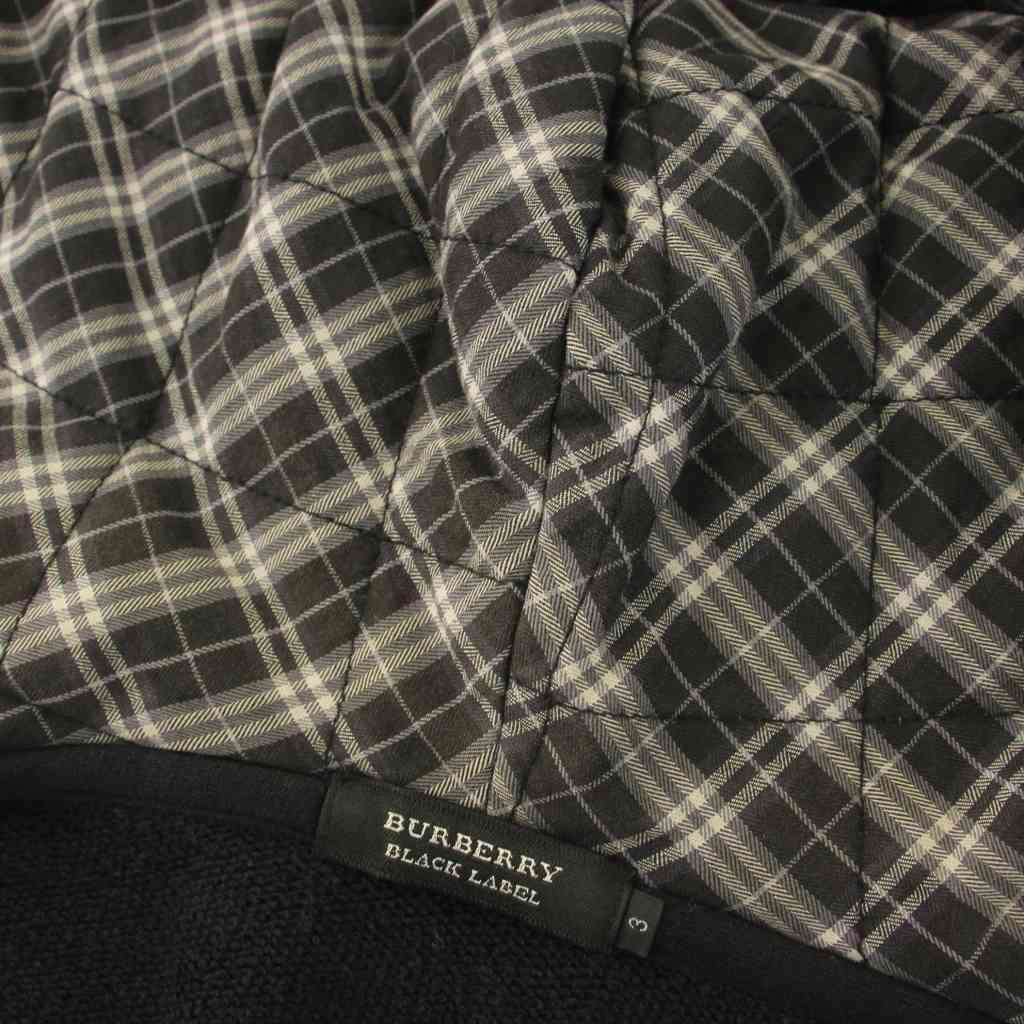 バーバリー BURBERRY ジップアップ パーカー チェックロゴ ブラック 黒
