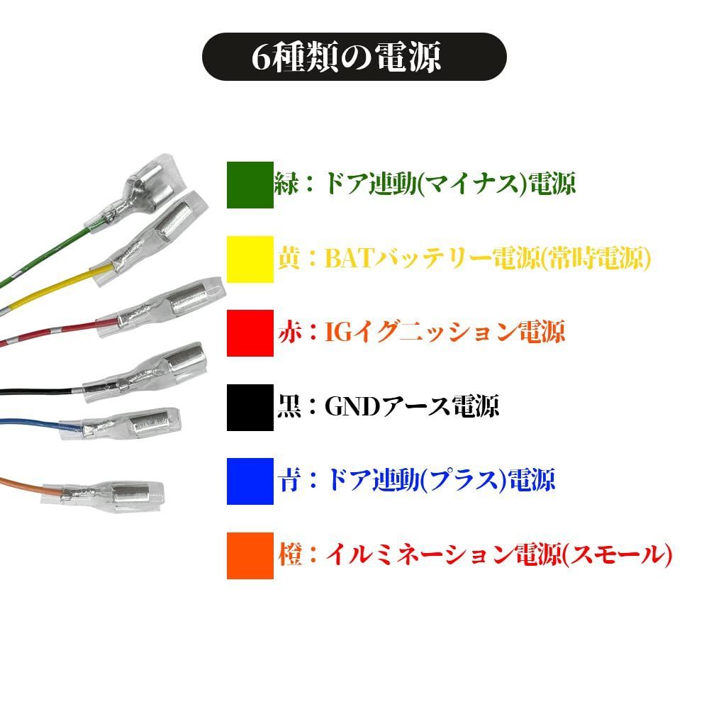 【数量限定】BA1適用 電源取り出し B48A B47A B45A B44A 対応 オプションカプラー(ダブルギボシ付き(1本入)) ルークス  ROOX 日産 LONNIK