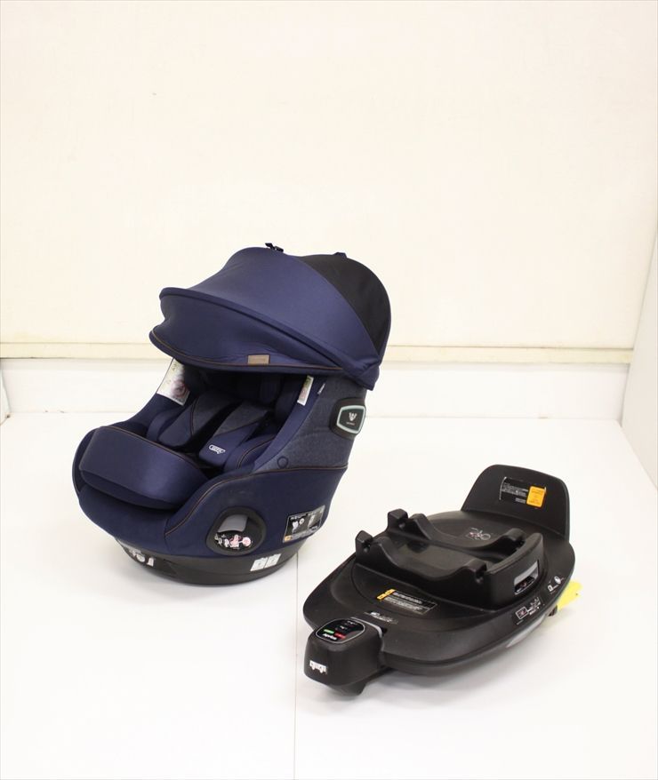 クルリラ ビッテ エックス シェル トラベルシステムベースセット 新生児OK ISOFIX取付 クリーニング済み B3437001