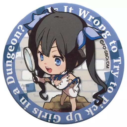 ダンまち　ヘスティア　特典　非売品　限定　缶バッジ　ロリータ 中古】バッジ・ピンズ(キャラクター) ヘスティア(ブルー) ダンまち企画