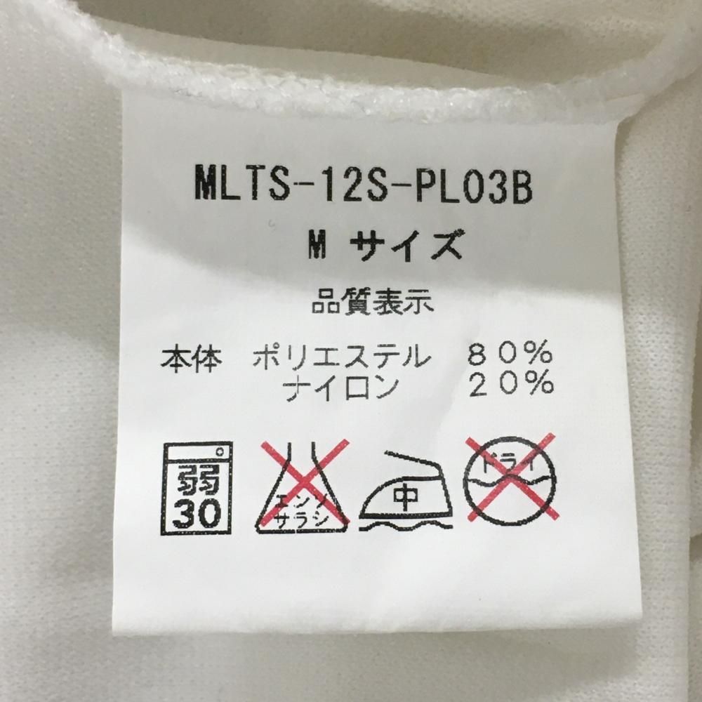 SALE価格トライアングルスクエア 半袖ポロシャツ 白×ネイビー　バイカラー メンズ M ゴルフウェア Trianglesquare POLO Ralph Lauren ボーダー柄 ポロシャツ M