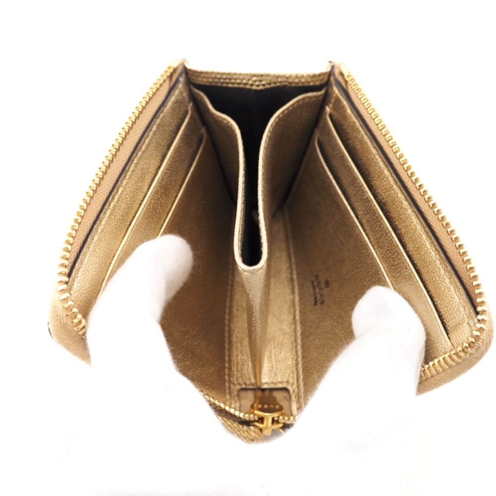 GUCCI 644406 ベージュ系レザーＬ字ファスナーケース GUCCI 644406 ベージュ系レザーL字ファスナーケース GUCCI