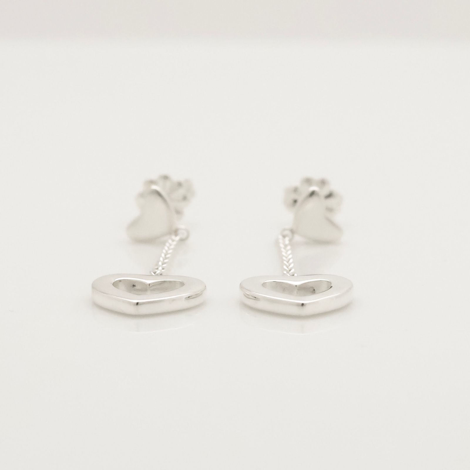 希少 レア Tiffany&Co ティファニー ハート リンク ドロップ ピアス Elsa Peretti ピアス レディース ティファニー プレゼント