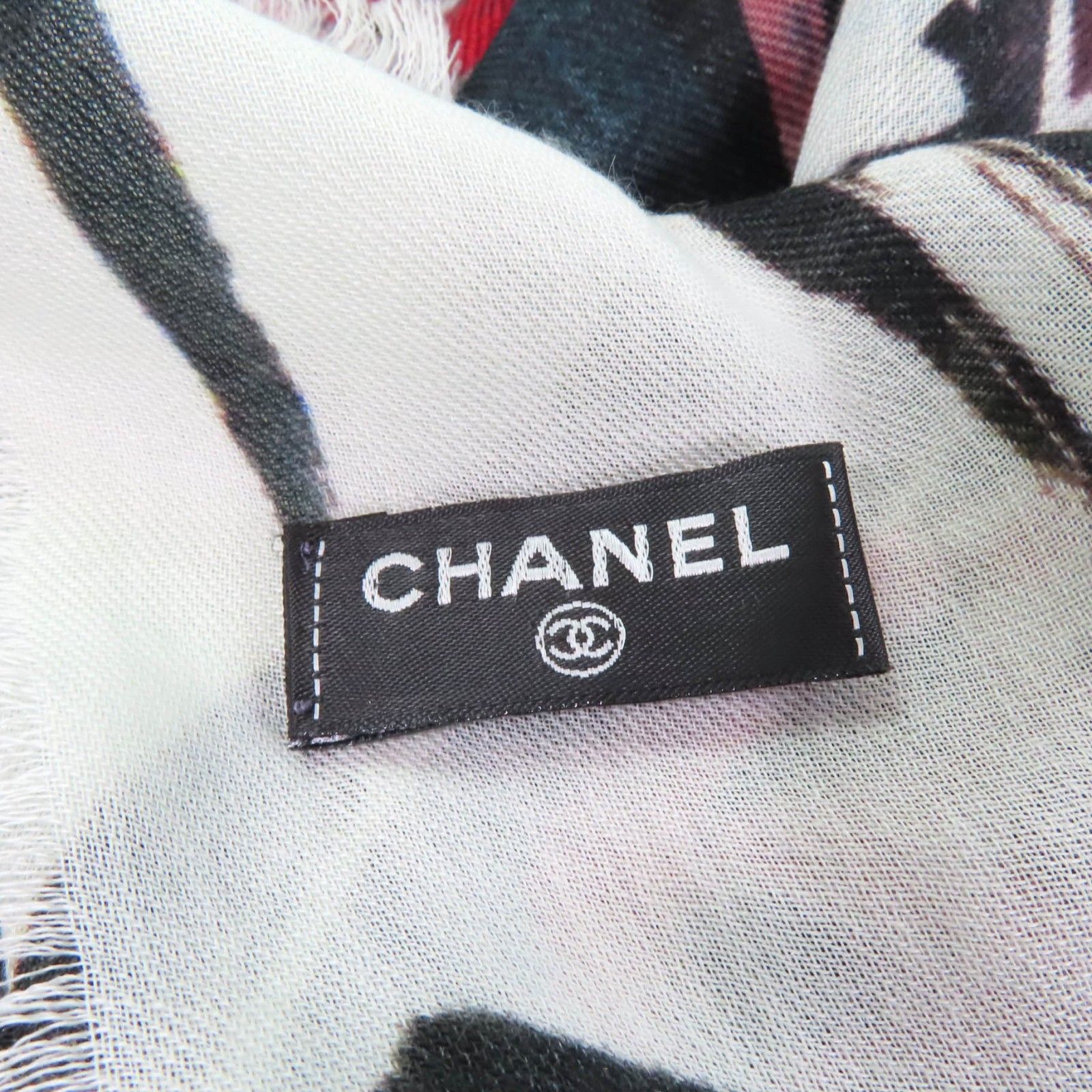 極美品☆CHANEL シャネル カシミヤ100％ Tweed 2023 フリンジ付