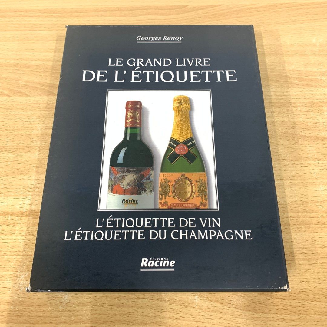 01)【同梱不可】Le grand livre de lu0026#039;etiquette/ワイン、シャンパンのラベル/フランス語/洋書/デザイン/歴史/A