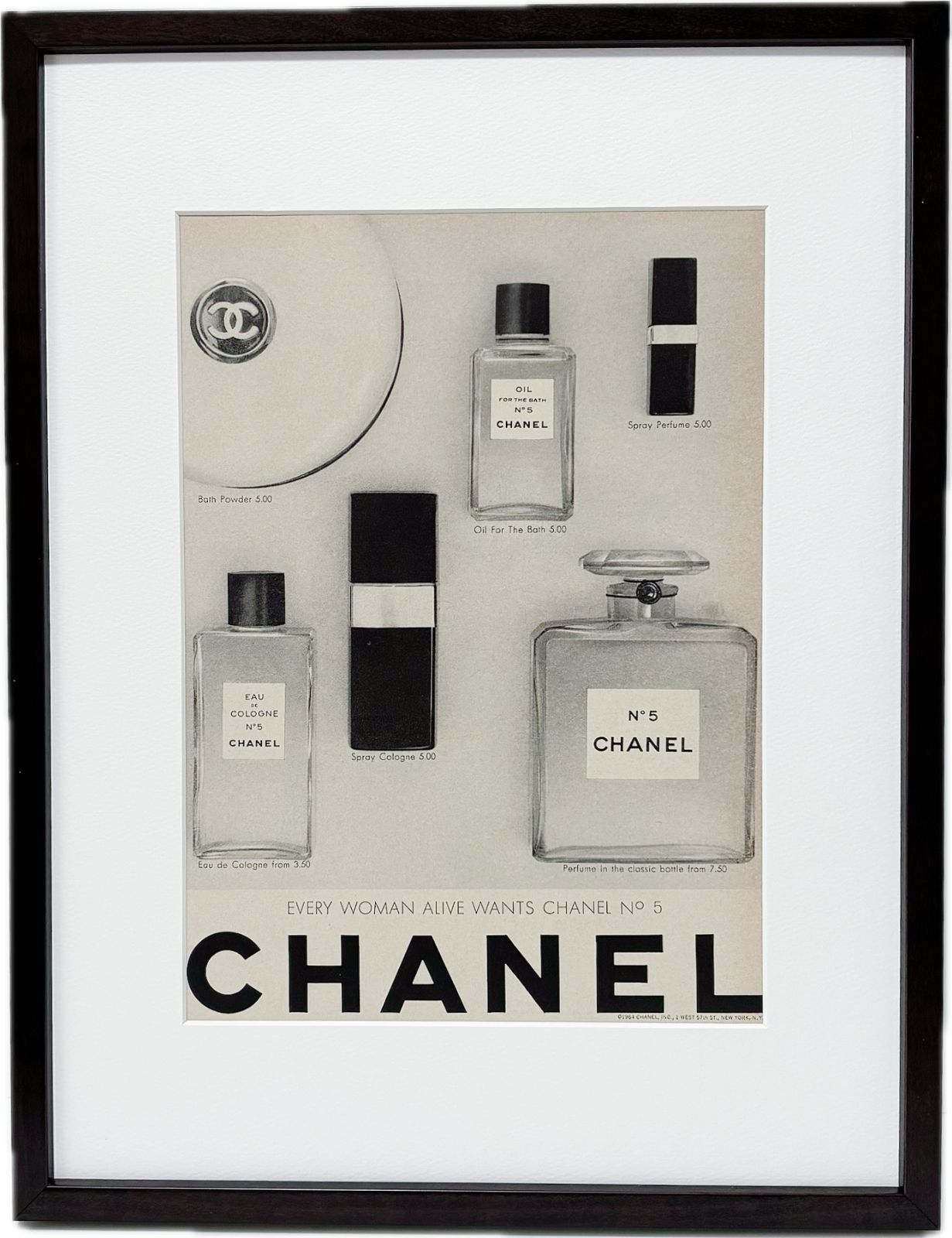 ヴィンテージ感アリ! 1964 広告＞CHANEL シャネル ポスター
