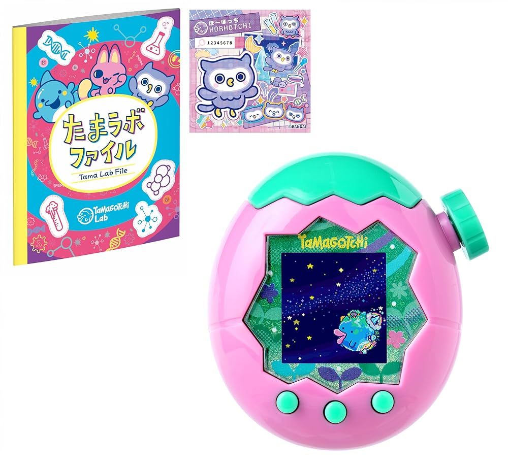たまごっちパラダイス　カスタム　ピンク×ピンク　ファイル　ステッカー　特典付き Tamagotchi Paradise Pink Land 限定特典たまラボステッカー:ほ