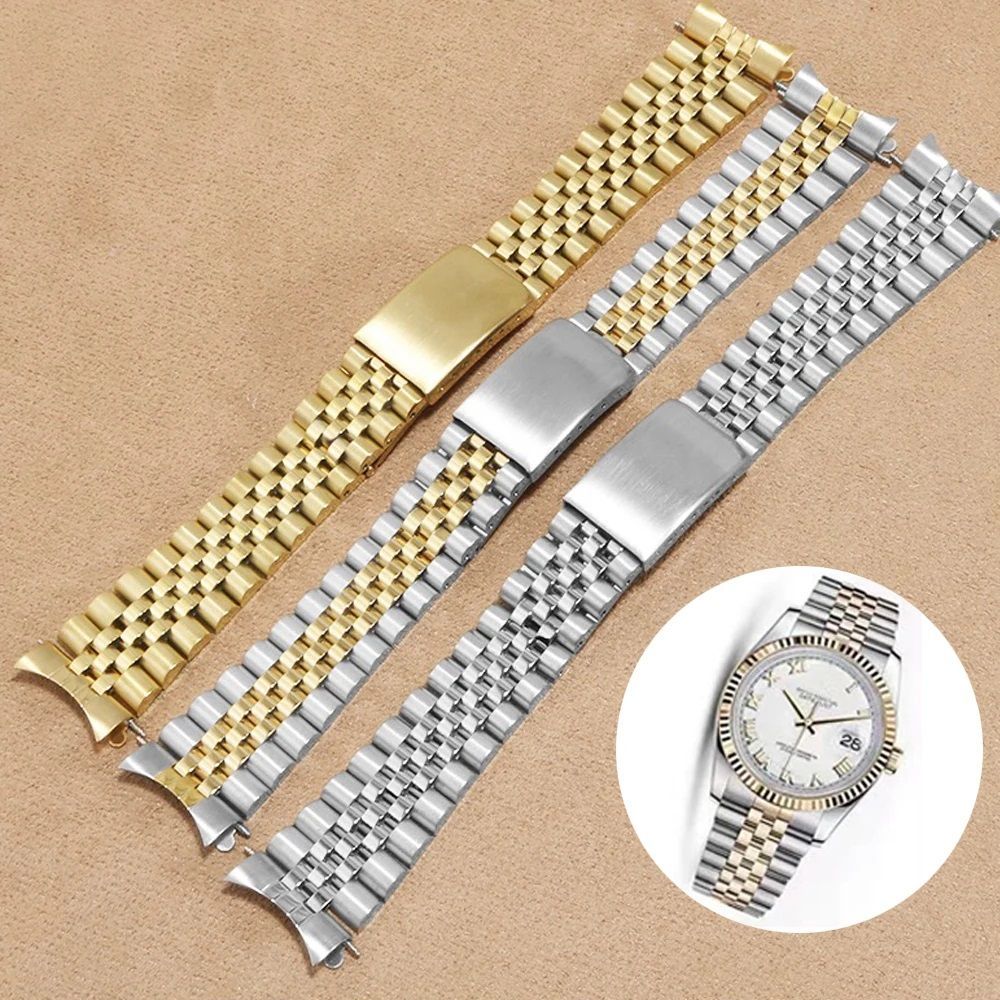 ROLEX デイトナ用ステンレスブレスレット 20mm 20mm 汎用 5連 ジュビリー ブレスレット SS ステンレス 腕時計 ベルト