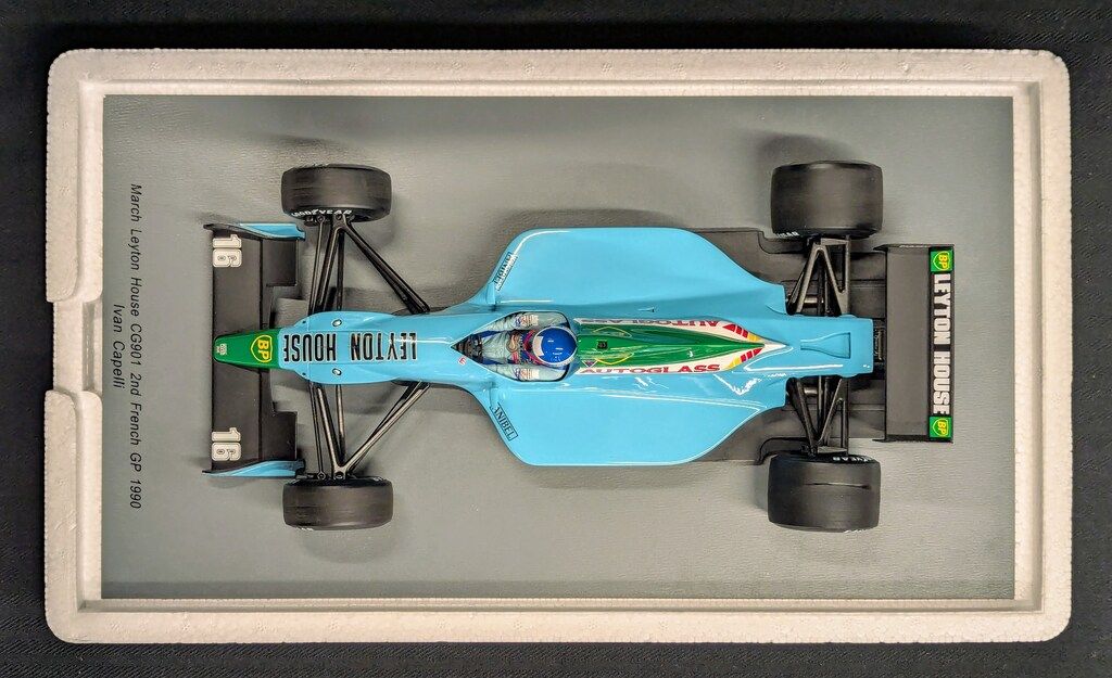 MINIMAX 1/18Sparkmodel Leyton House CG901 No.16 2nd French