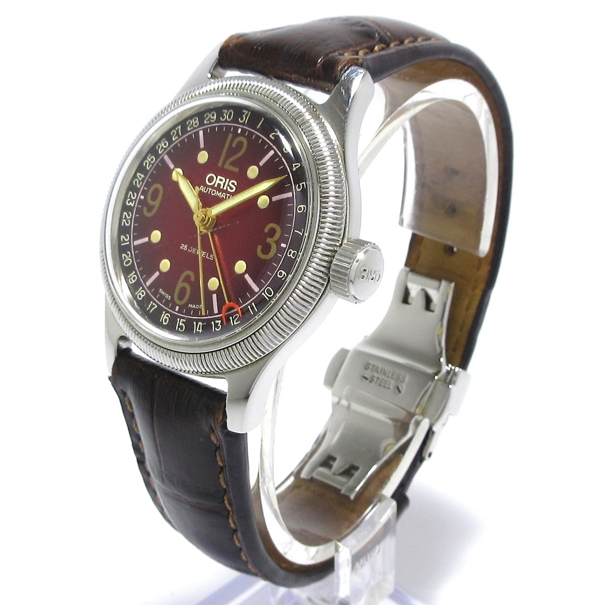 ORIS(オリス) 腕時計 ポインターデイト 7463B メンズ 裏スケ