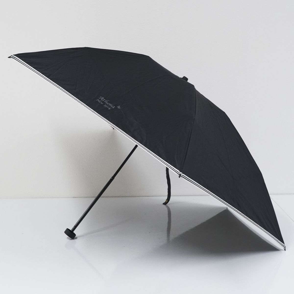 アシーナニューヨーク　ブラック　【美品】 折りたたみ日傘 Athena New York アシーナニューヨーク USED美品