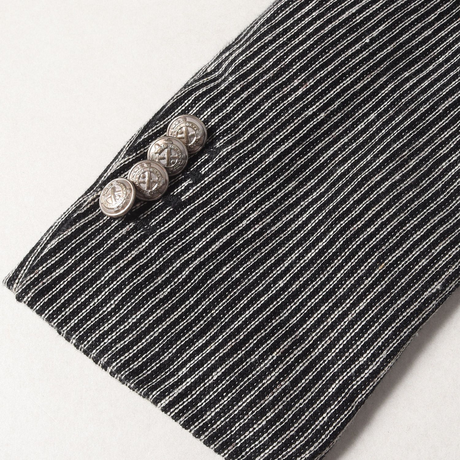 CIRCOLO 1901 ブラック コットンリネンテーラードジャケット CIRCOLO