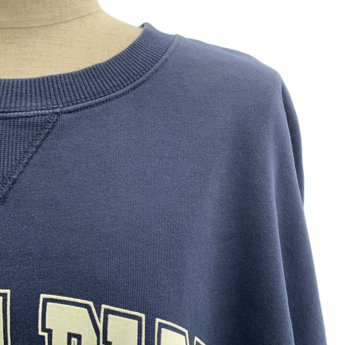 CELINE セリーヌ ロゴ オーバーシルエット スウェット トレーナー S ネイビー レディース