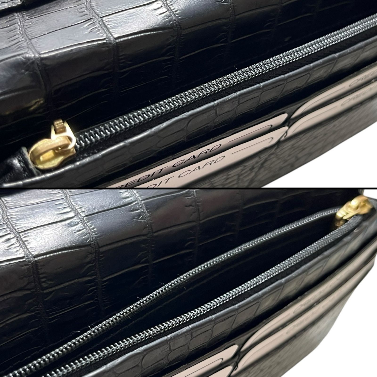 KAZARIHAKU (カザリハク) LEATHER レザー クロコダイル 無双 長財布