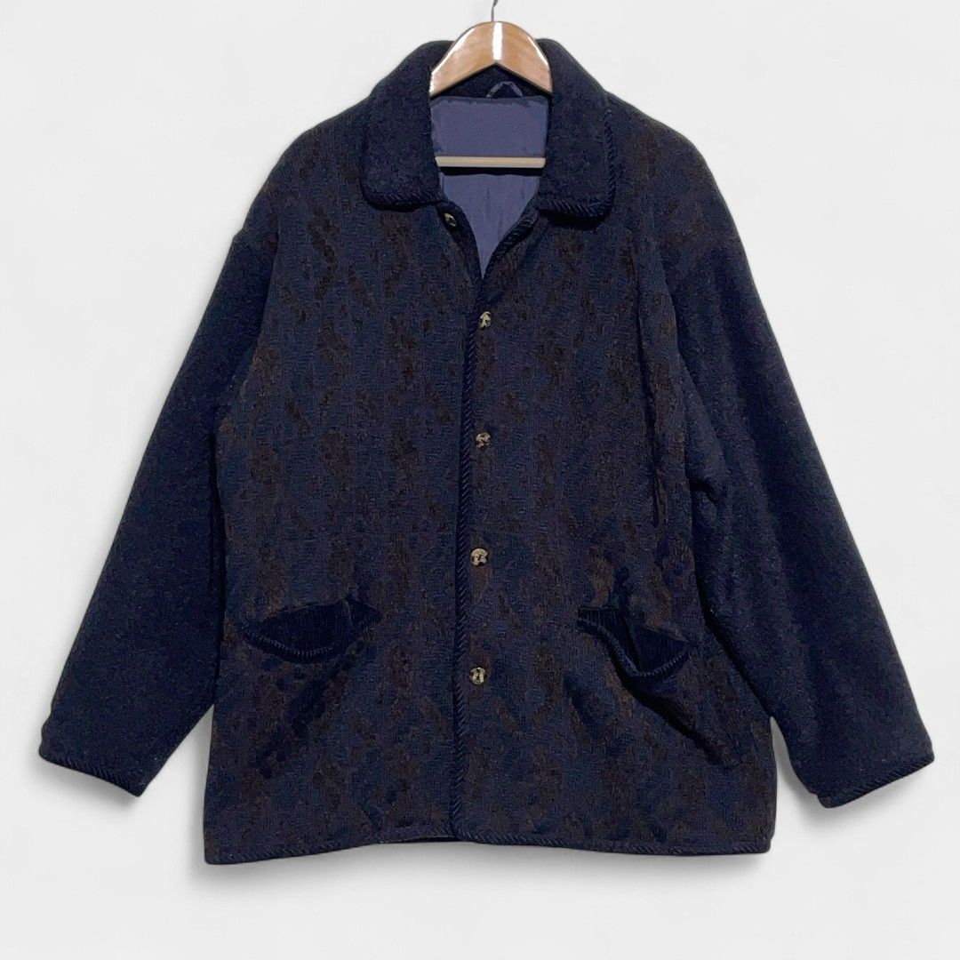 JACK DUVAN コーデュロイパイルブルゾン 幾何学