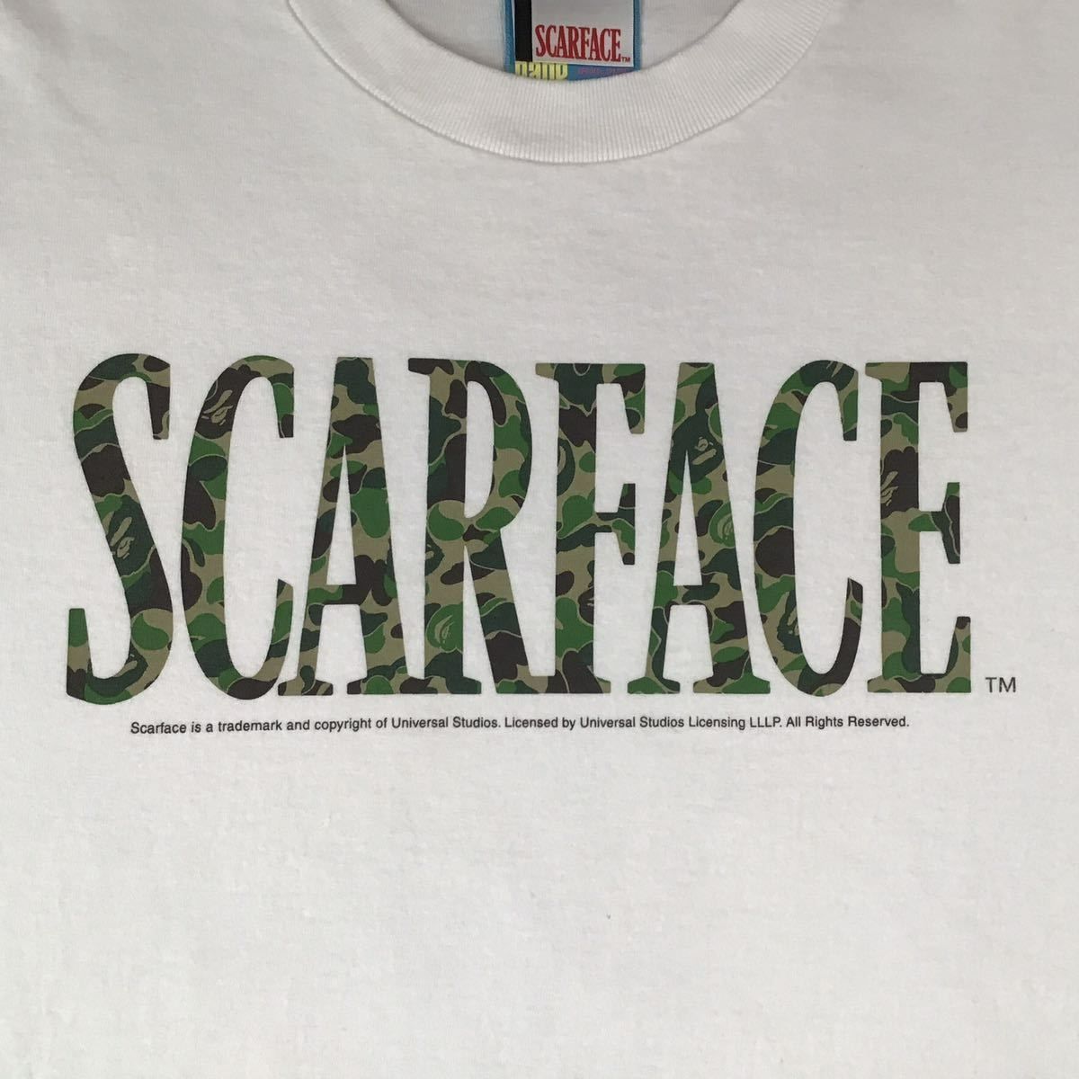 綿100%【新品未使用】ベイシングエイプ SCARFACE コラボT 激レア