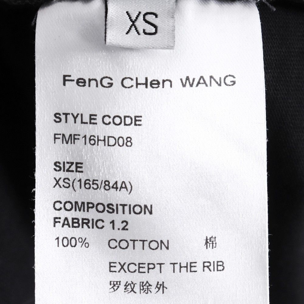 FENG CHEN WANG PANELLED TOPS XSサイズ ブラック FMF16HD08