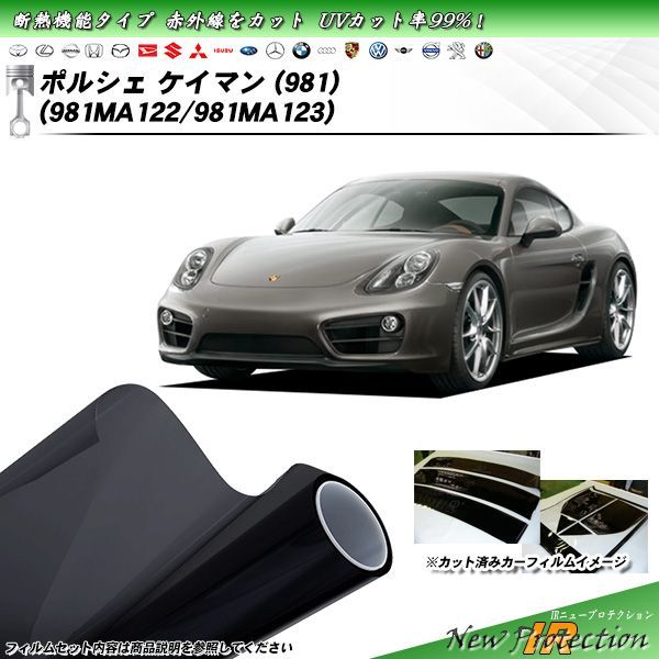 ポルシェ ケイマン (981) (981MA122/981MA123) IRニュープロテクション カット済みカーフィルム リアセット