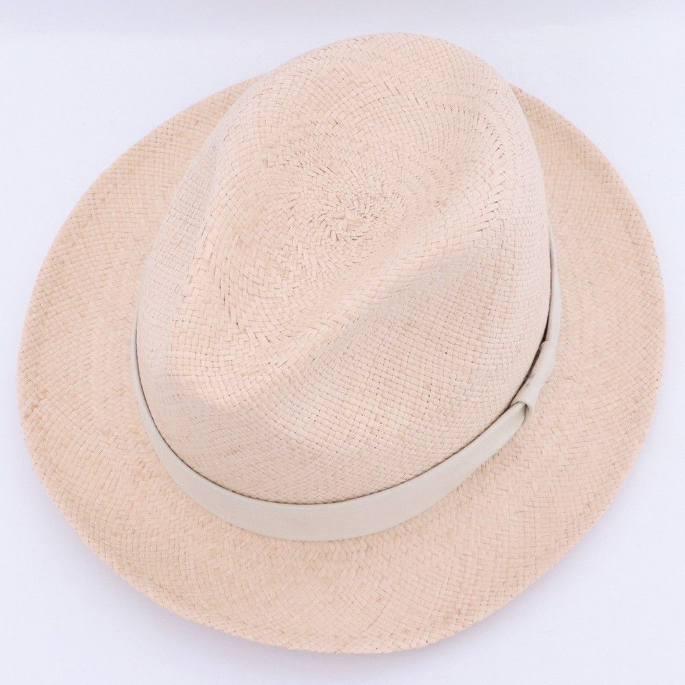 AKM × NEW YORK HAT パナマ ストローハット XLサイズ ベージュ