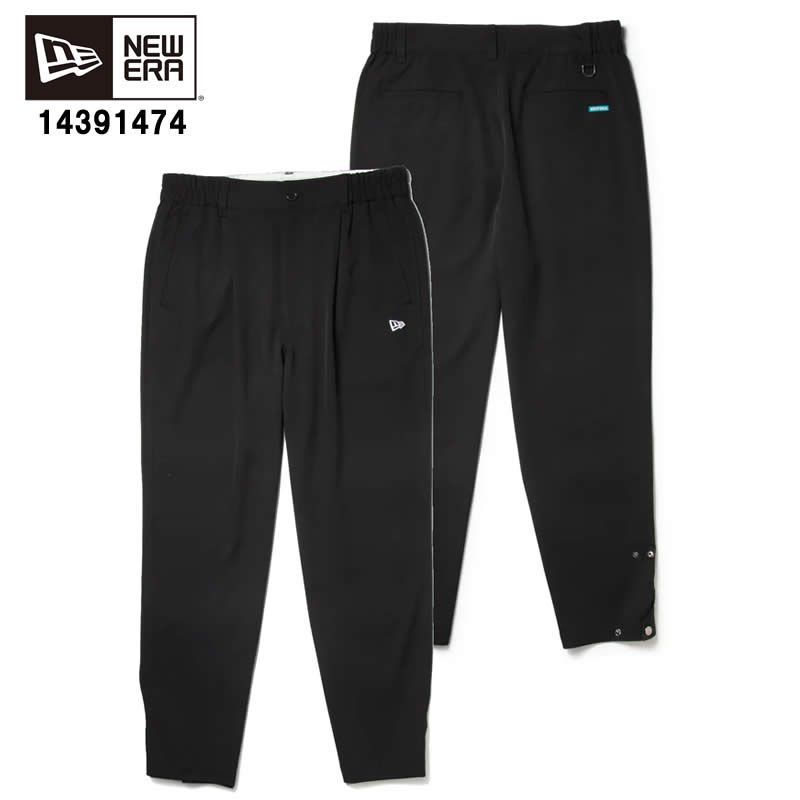 NEW ERA ニューエラ 14391474 ワイド テーパード ストレッチパンツ ブラック パンツ ボトムス タックパンツ テーパードパンツ【NEW ERA ニューエラ ユニセックス パンツ ズボン ニューエラゴルフ 