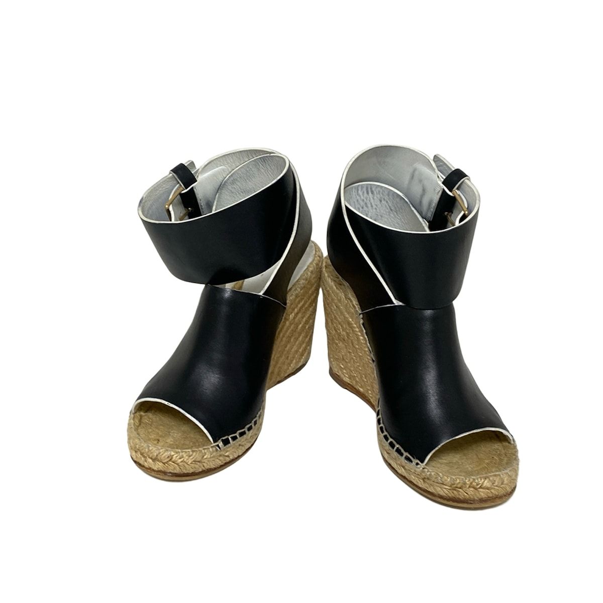 CELINE セリーヌ エスパドリーユ ウェッジソール オープントゥサンダル36 CELINE セリーヌ エスパドリーユ ウェッジソール オープントゥ