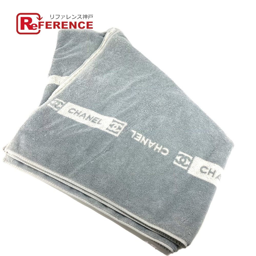 シャネル タオル コットン ホワイト ロゴ ココマーク カメリア ビーチ