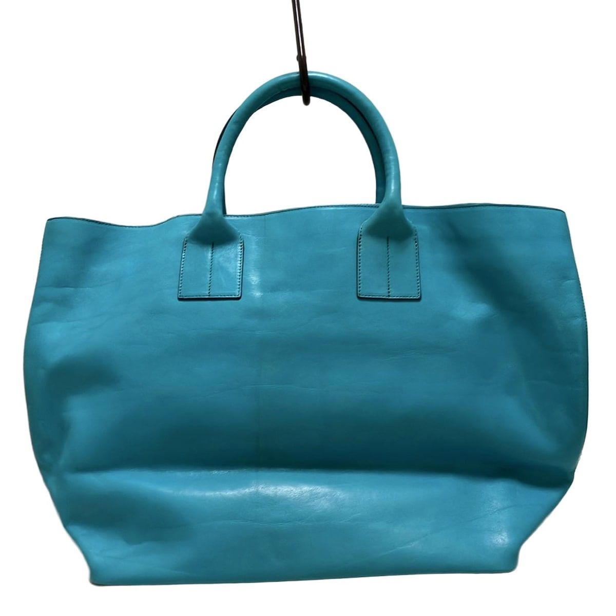 極美品　HIROFUヒロフ　バッグ　トートバッグ　ダークブルー　ネイビー　デュオ 美品✨ヒロフ HIROFU ハンドバッグ トートバッグ ダークブルー