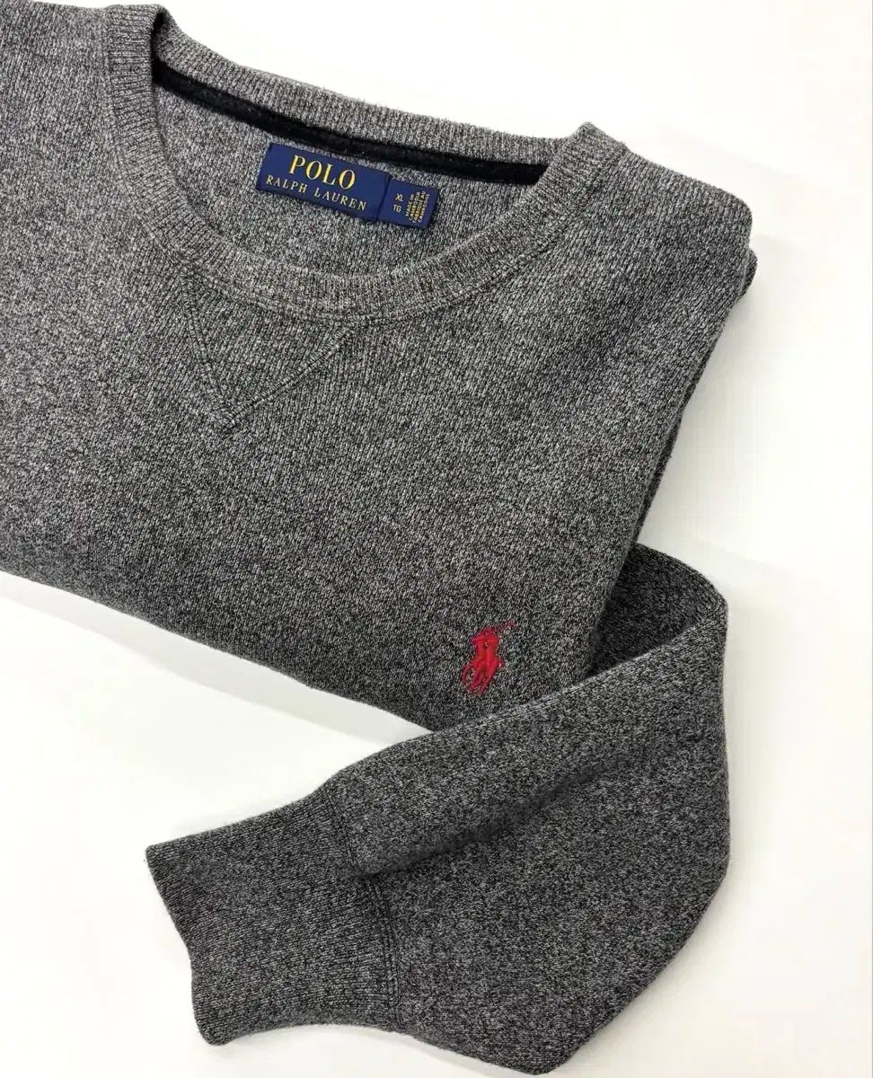 Polo ポロ Ralph Lauren ラルフローレン メランジグレー ニット セーター パーカー