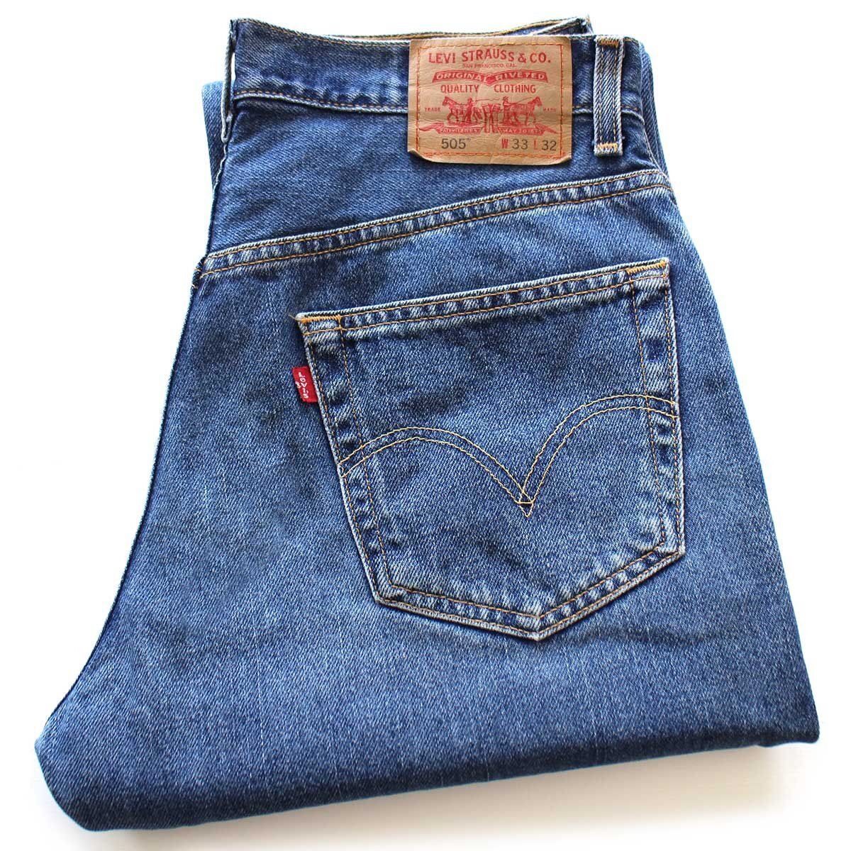 00s カナダ製 Levi sリーバイス 505 デニムパンツ w33 L32 SDP3804 ジーンズ ストレート ストーンウォッシュ