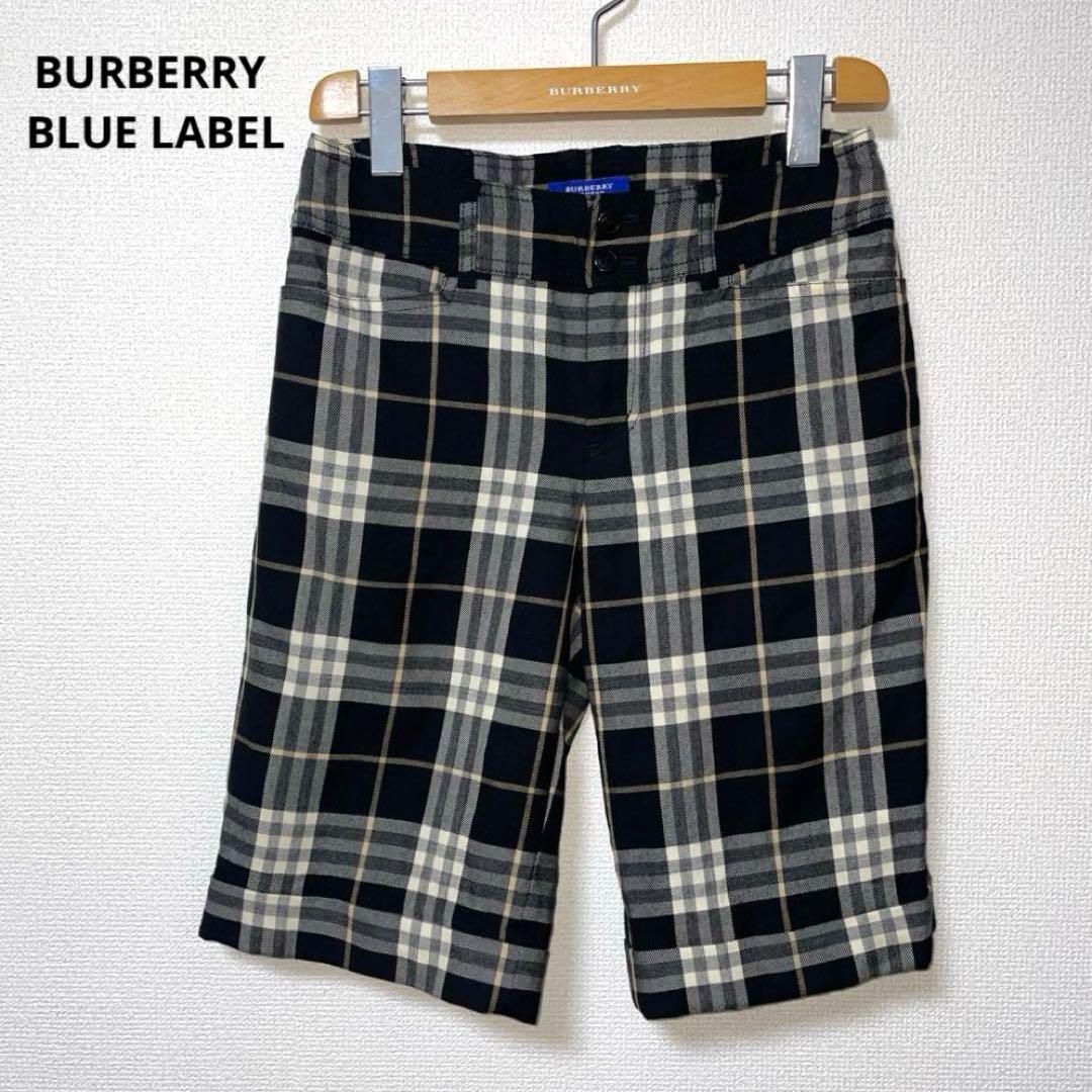 バーバリーブルーレーベルBURBERRY チェック柄ショートパンツ ☆未使用