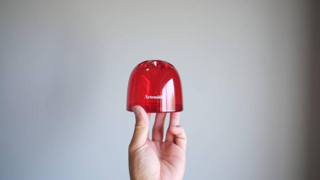 Artemide デダリーノ ペン立て スタンド 赤色 デットストック