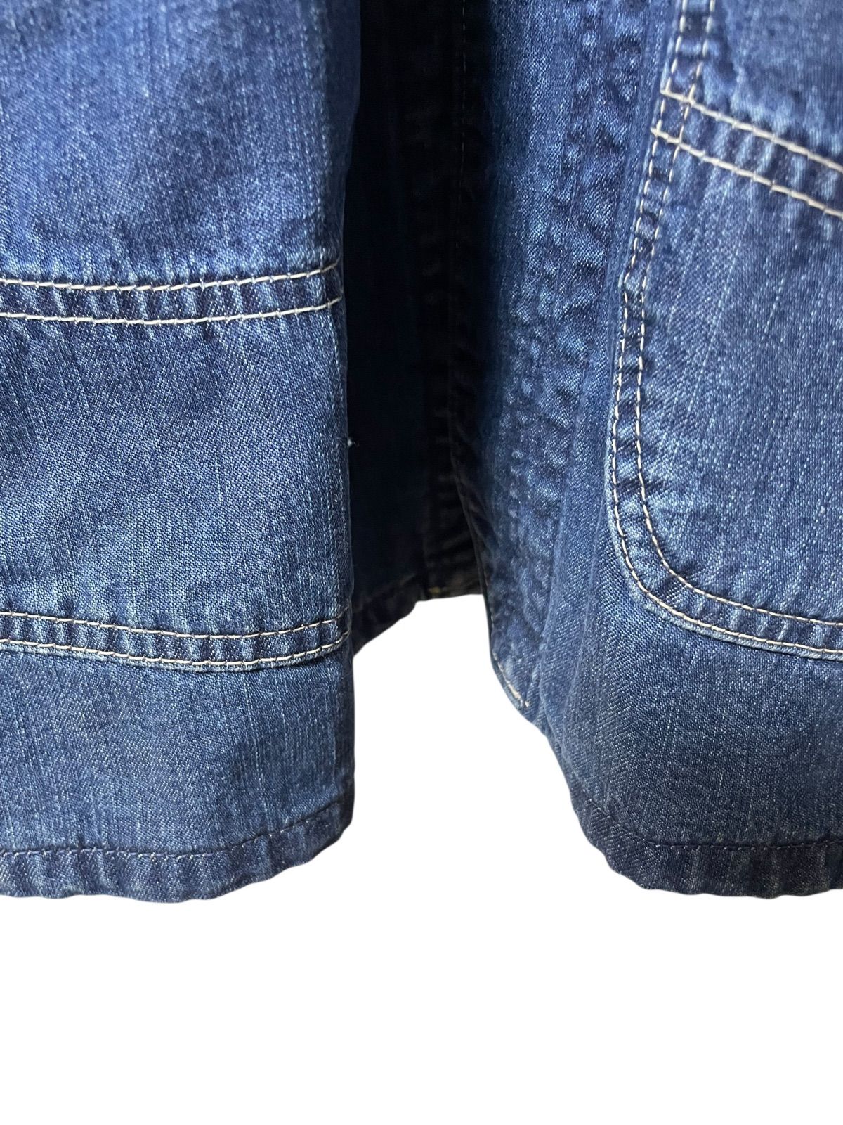 Z1343【美品】BLUE BLUE ブルーブルー カバーオール デニムジャケット