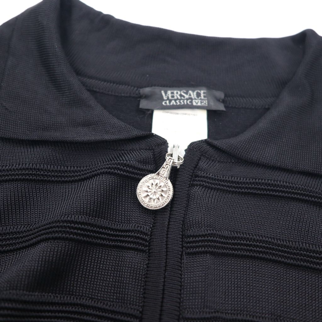 VERSACE CLASSIC V2 イタリア製 ハーフジップ レーヨンニット VERSACE CLASSIC V2 イタリア製 ハーフジップ レーヨンニット