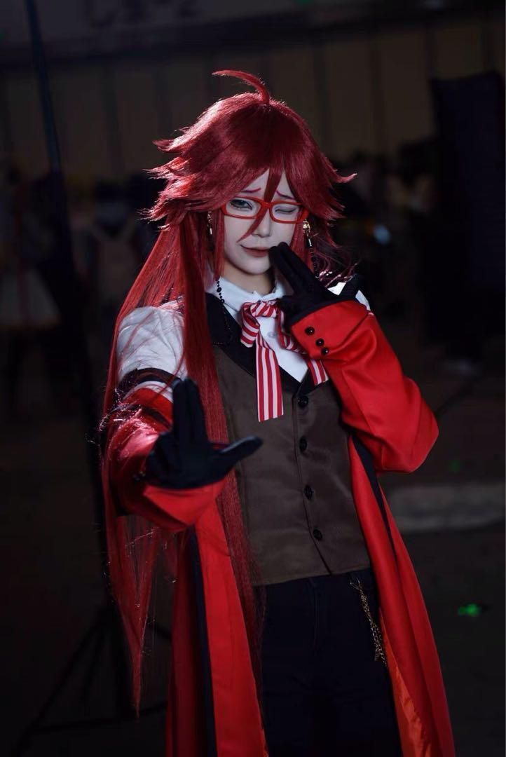 黒執事 死神 グレル・サトクリフ コスプレ衣装※ウィッグ 靴 追加可