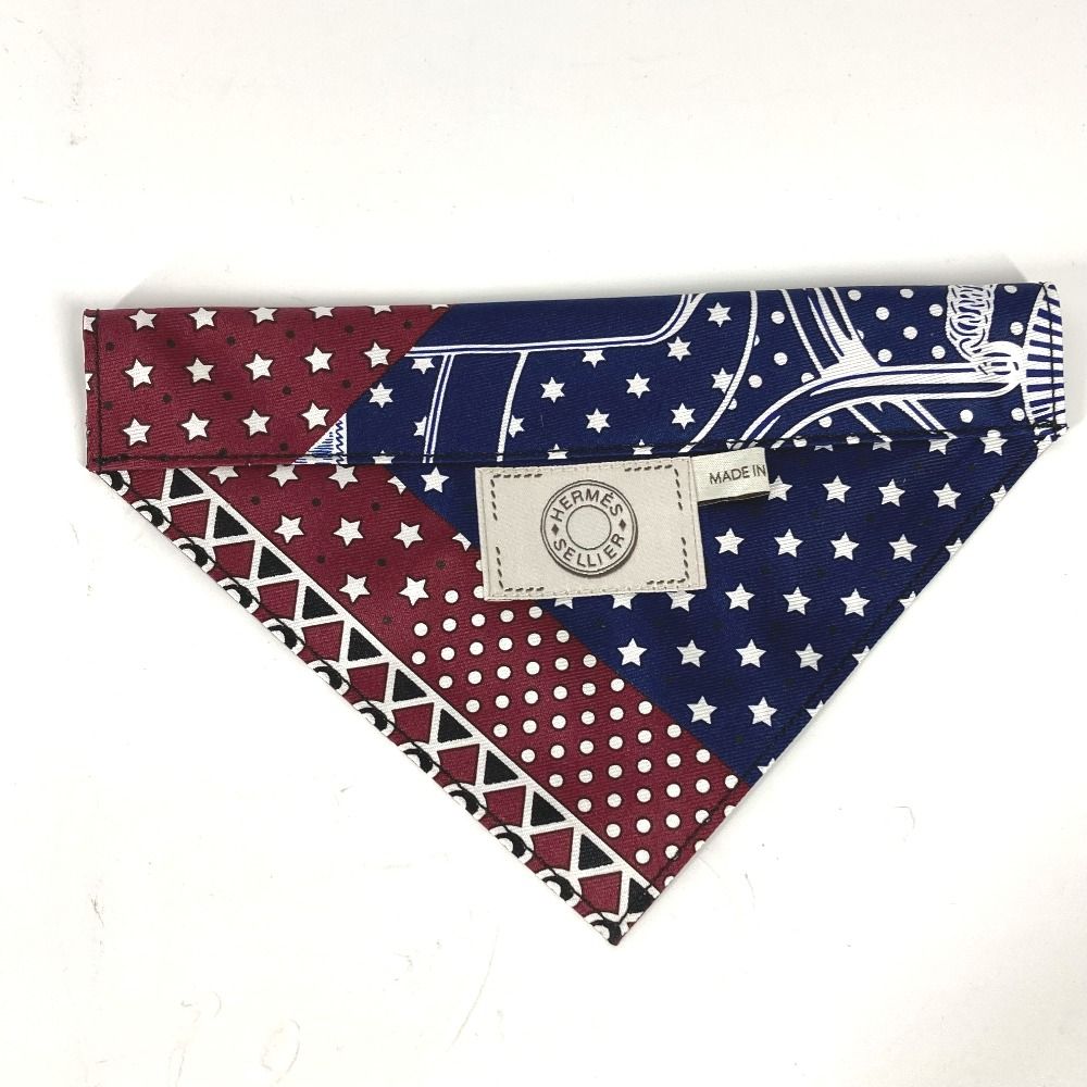 HERMES エルメス 首輪 犬用バンダナ 《エプロン・ドール》 S シルク